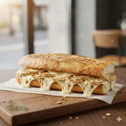 Yarım Ekmek Kaşar Peynirli tost